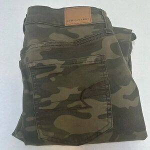 American Eagle Super Stretch Hi-Rise Jegging Camo Camouflage Size‎ 6